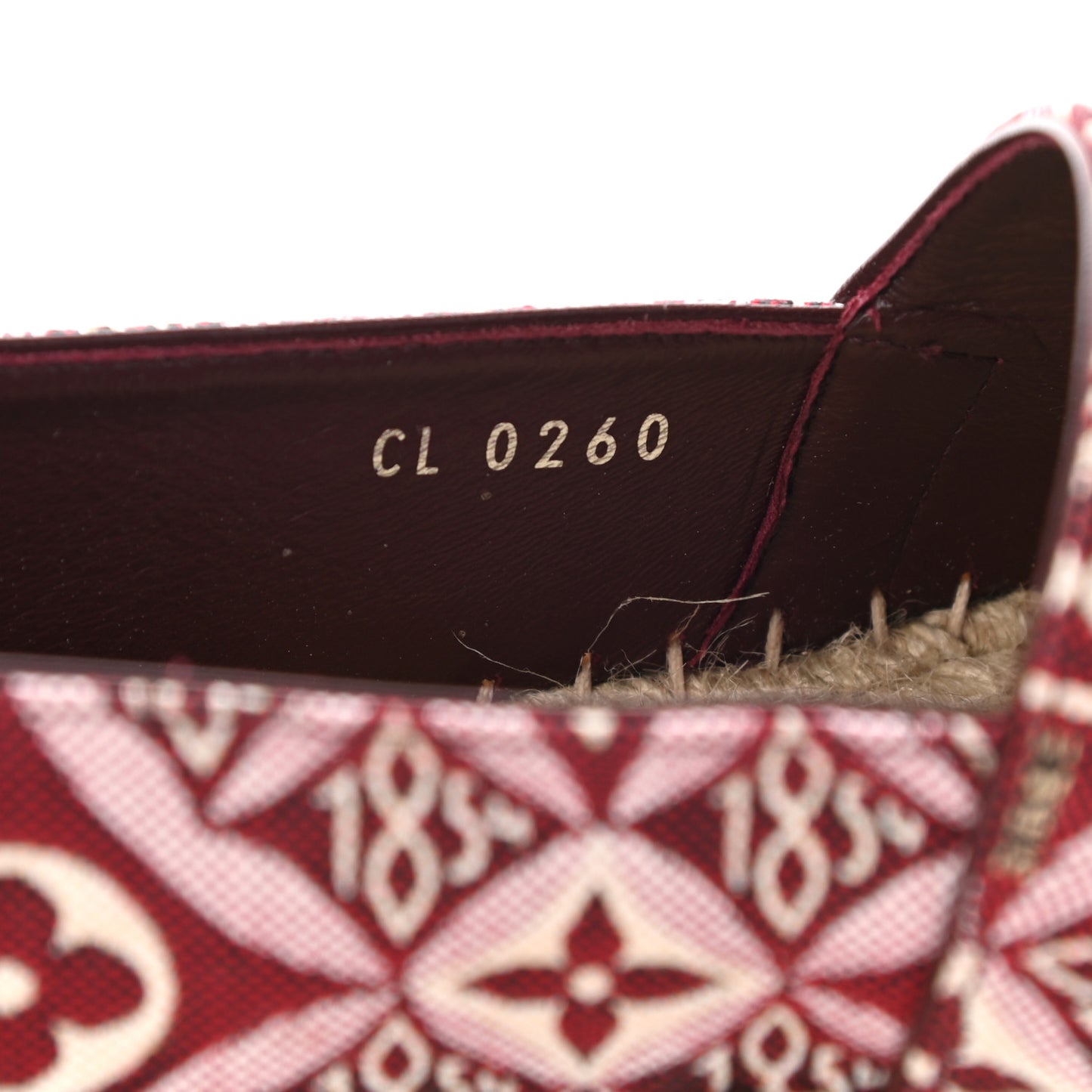 Jacquard Since 1854 Starboard Espadrille Flats 40 Bordeaux
