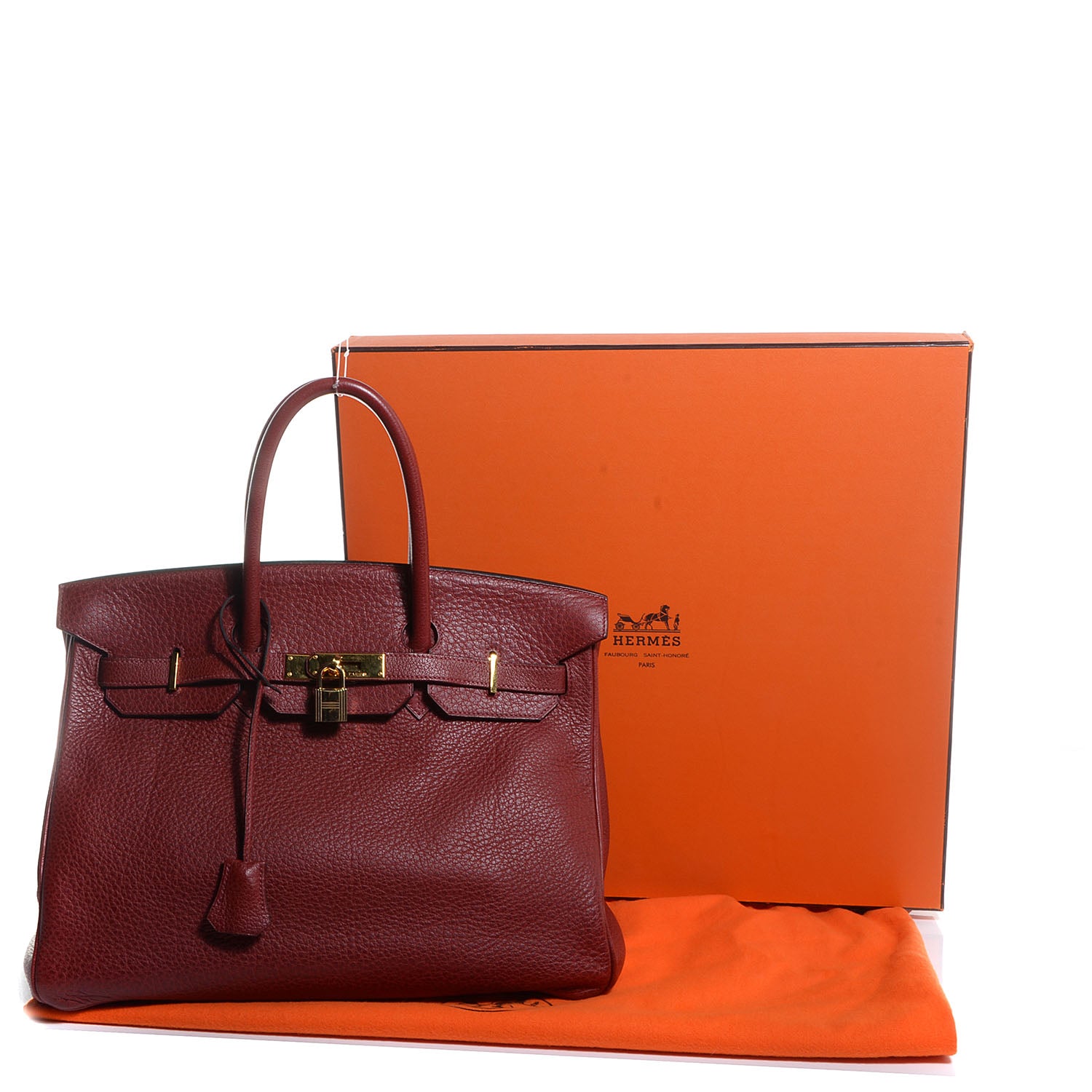 Hermes Buffle Skipper Birkin 35 Rouge H 8 of 25