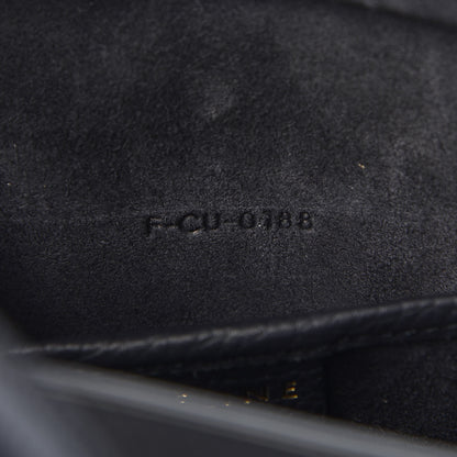 Celine Drummed Calfskin Nano Luggage Navy Blue 7 of 9