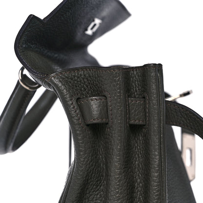 Hermes Taurillon Clemence Kelly Retourne 32 Vert De Gris 14 of 41