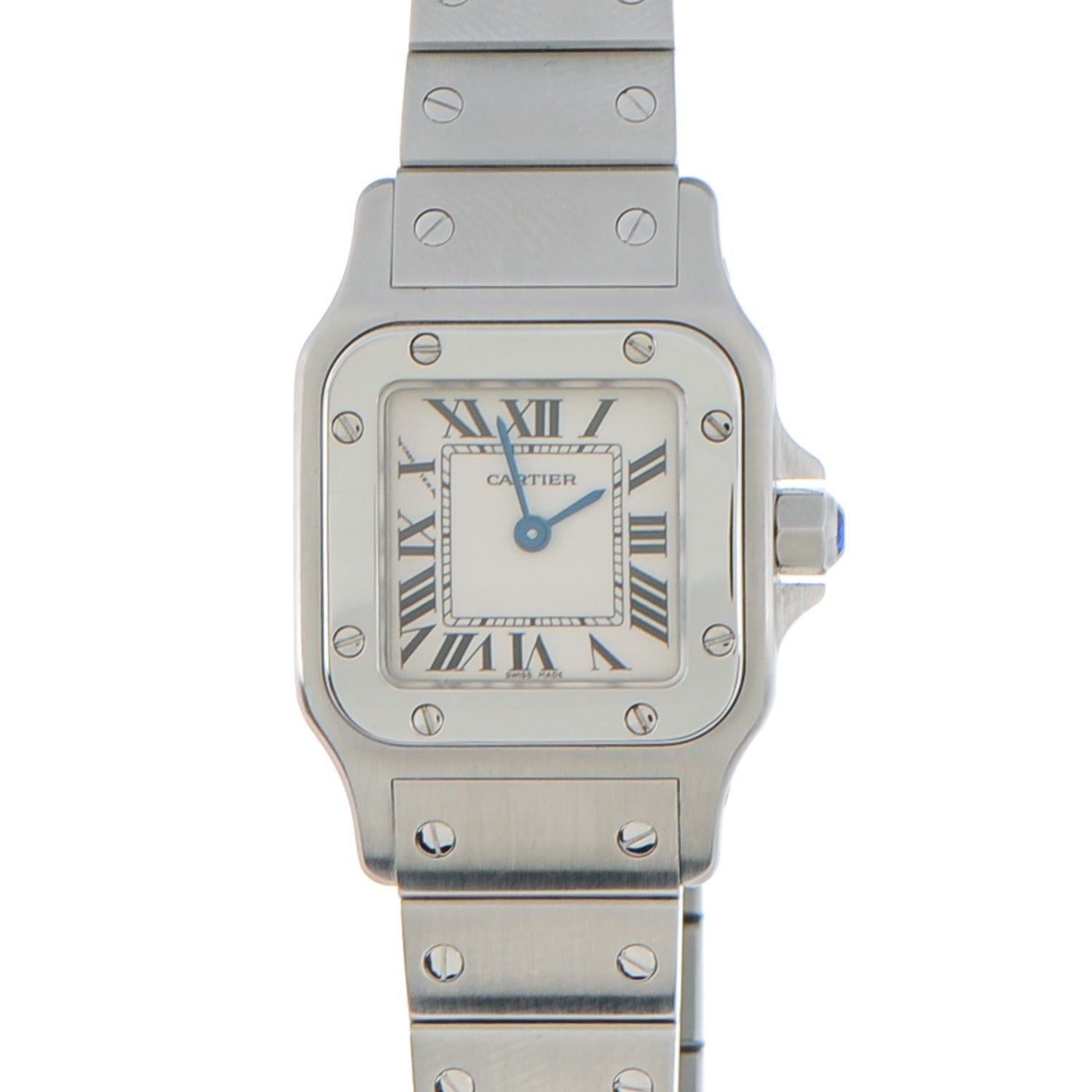 Cartier Stainless Steel 24mm Santos de Galbee Quartz Watch 1 of 8