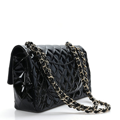 Chanel Patent Quilted Medium Double Flap Black 2 of 9