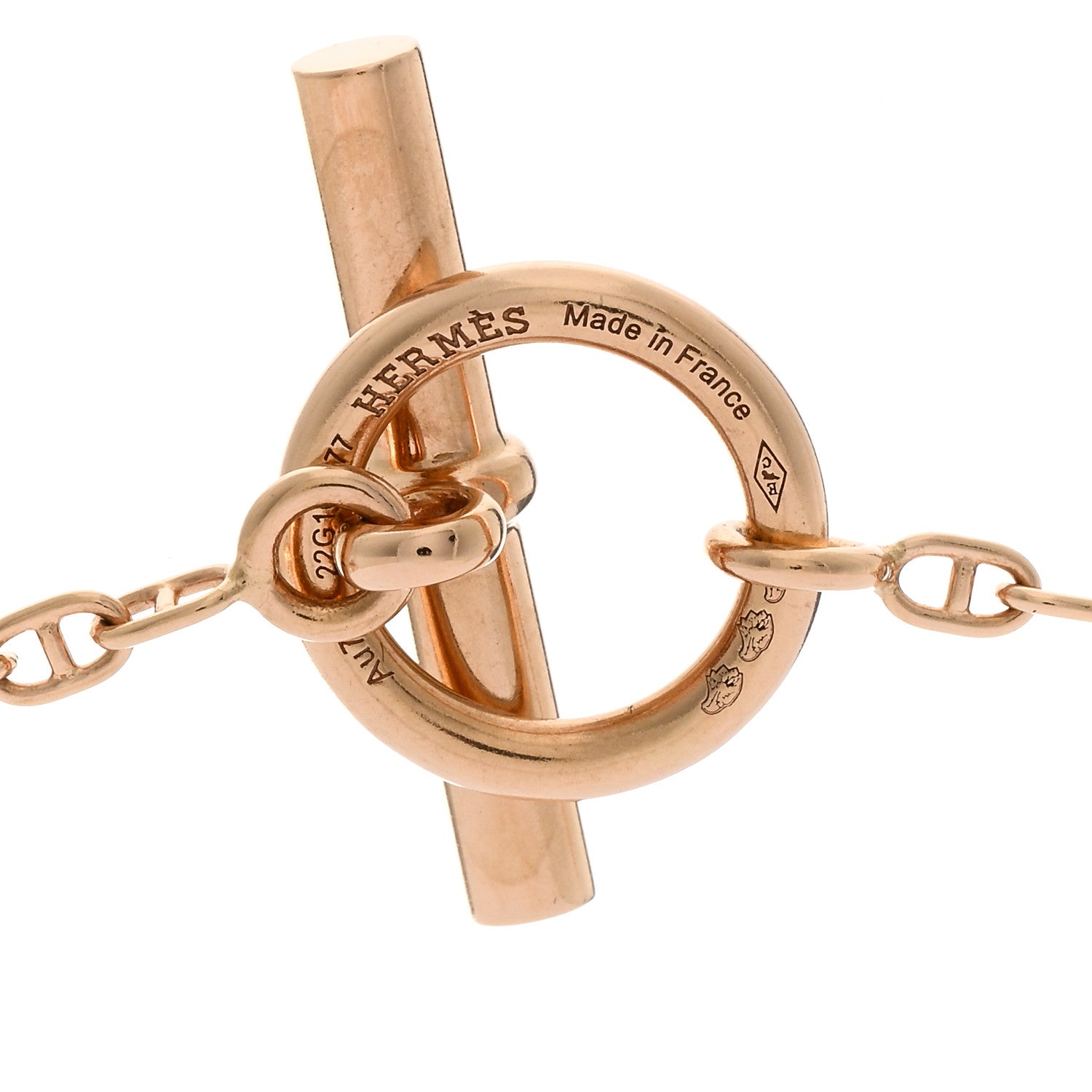 Hermes 18K Rose Gold Farandole Necklace 80 4 of 5