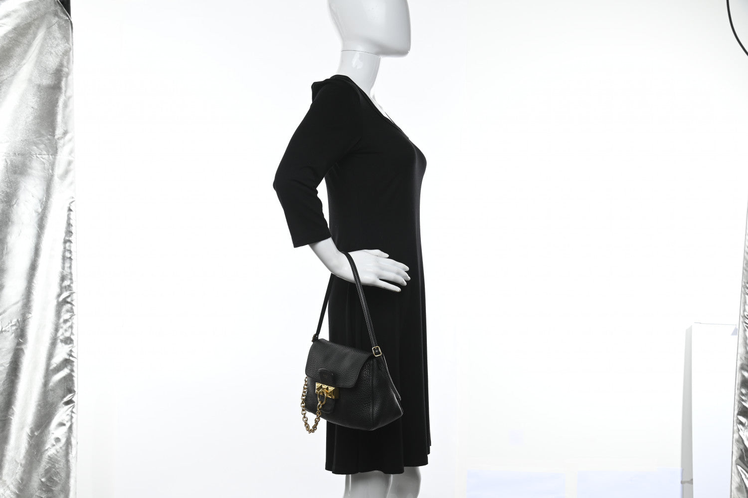 Mulberry Heavy Grain Calfskin Mini Keeley Black 2 of 9
