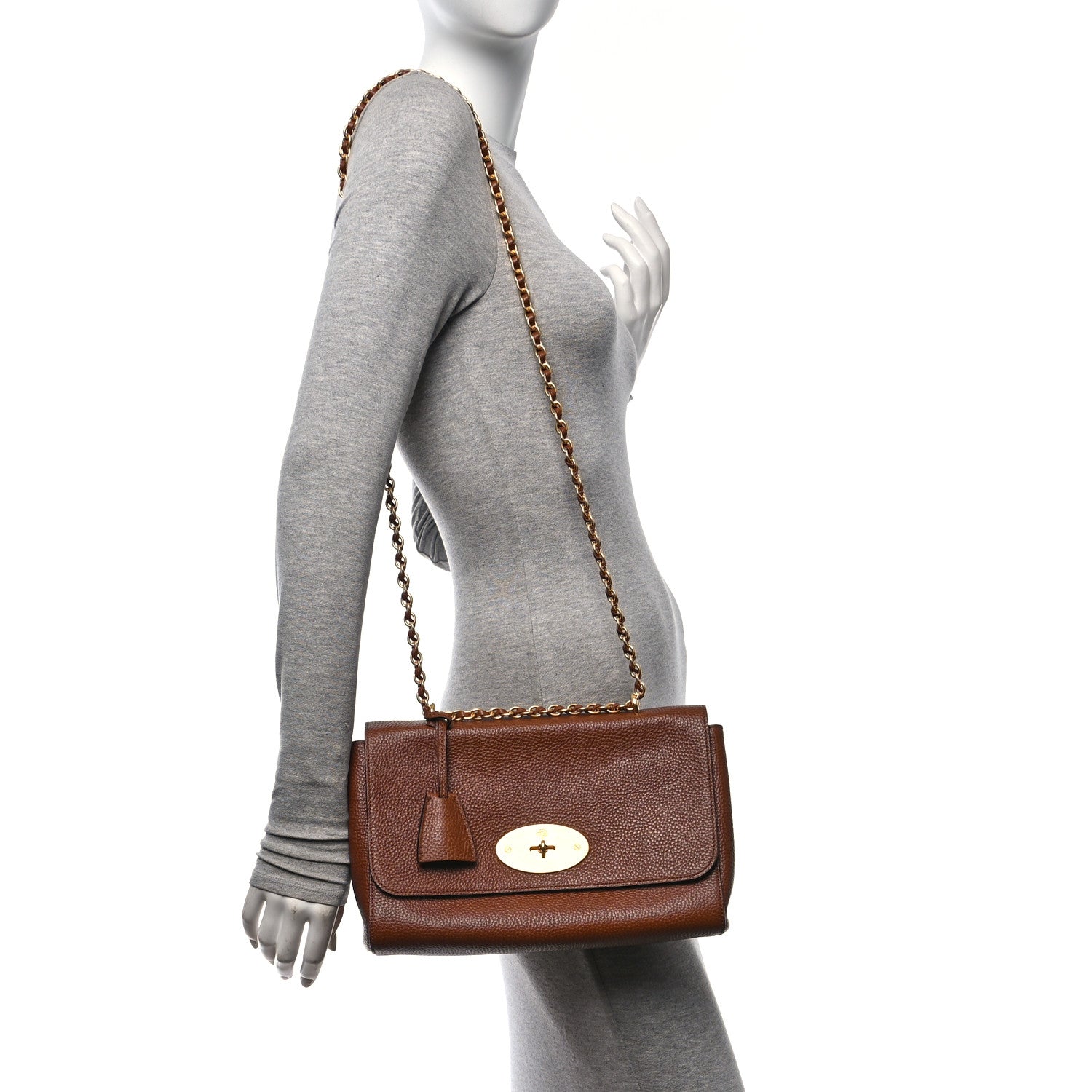 Mulberry Small Classic Grain Calfskin Medium Lily Flap Oak 2 of 9