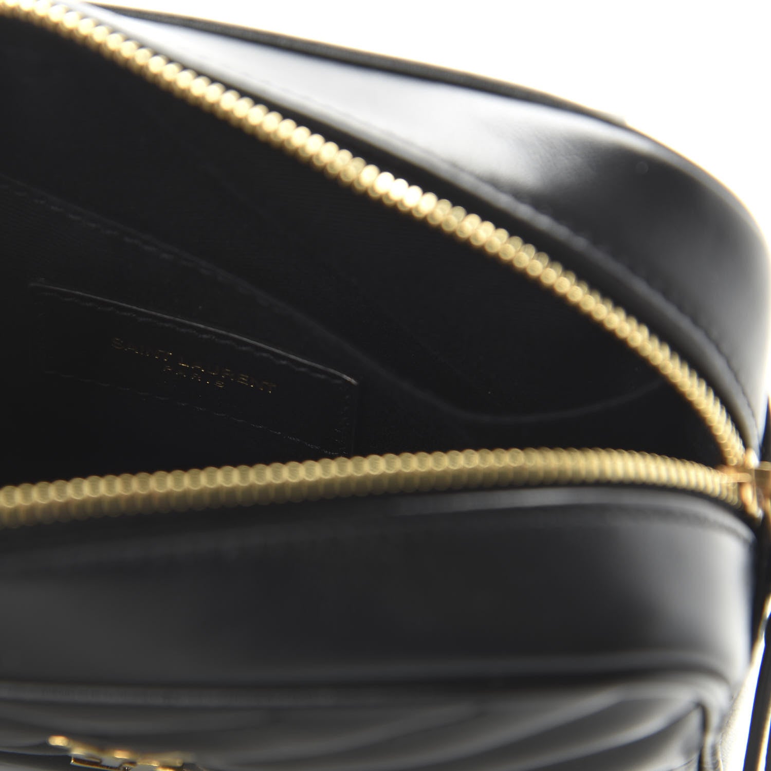 Saint Laurent Calfskin Matelasse Monogram Lou Belt Bag Black 8 of 9