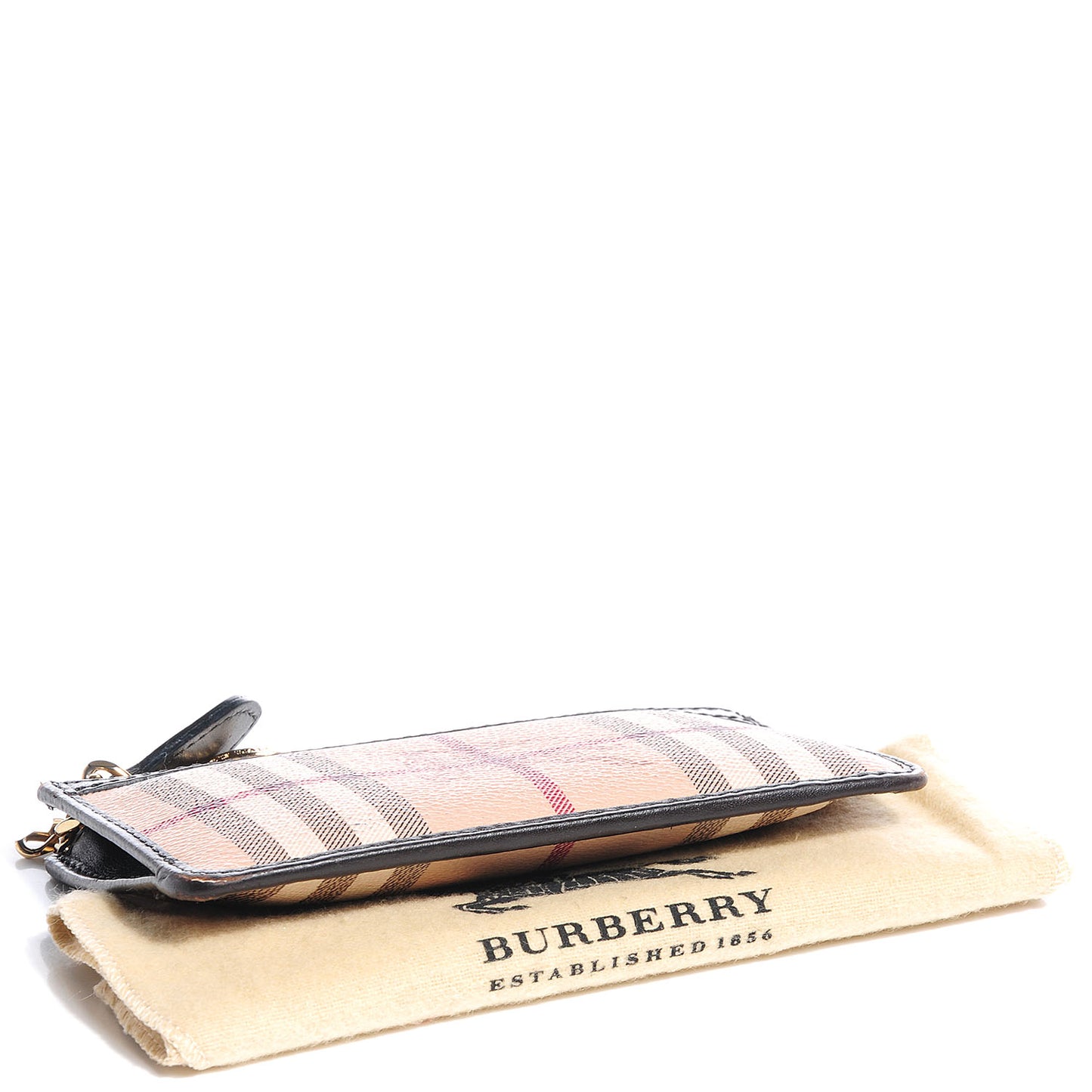 Haymarket Check Lindal Coin Case Chocolate