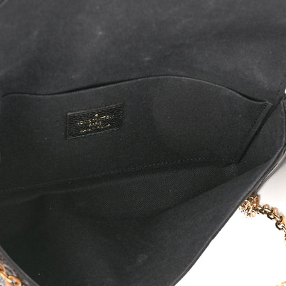 Louis Vuitton Empreinte Pochette Felicie Chain Wallet Black 6 of 9