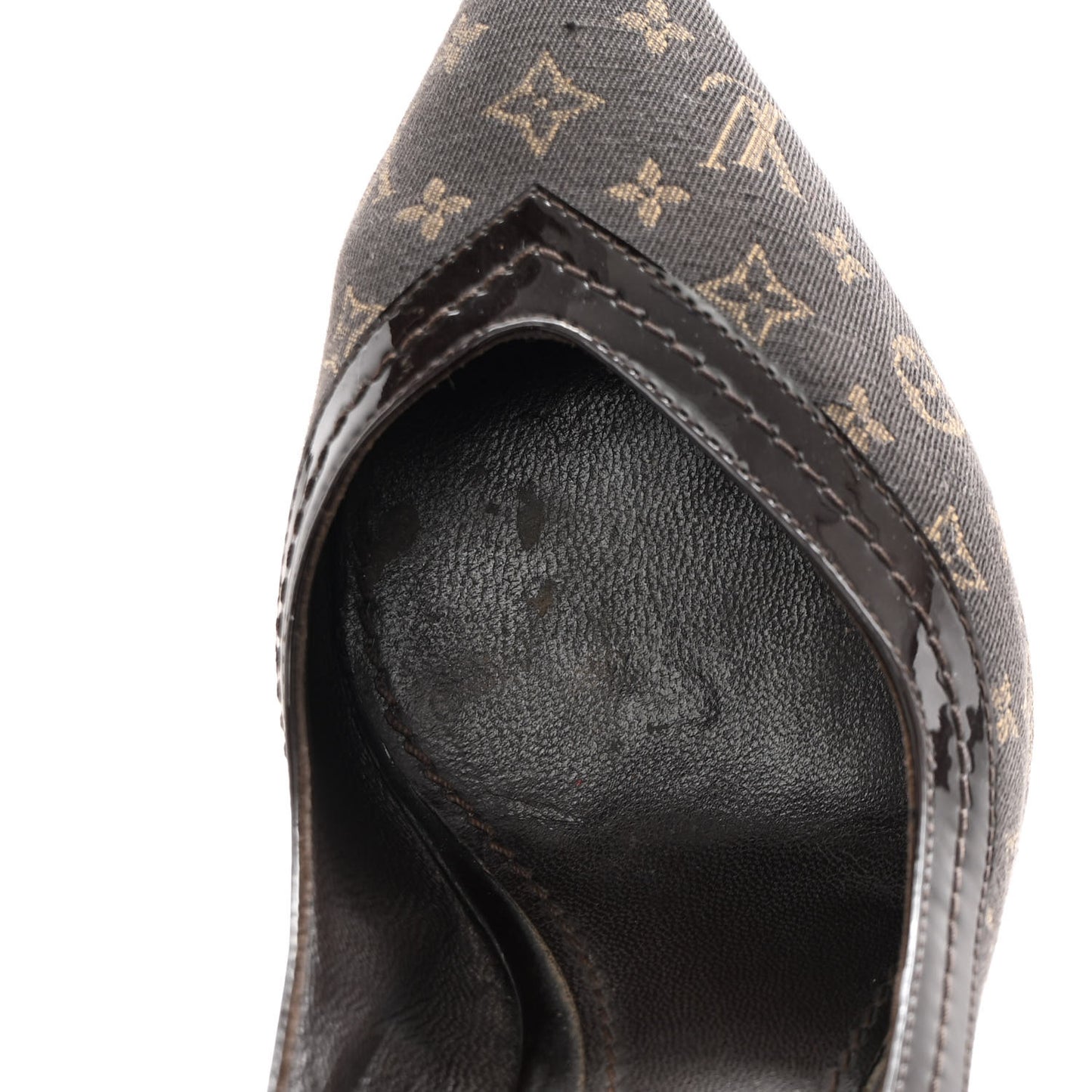 Mini Monogram Luxembourg Pumps 37 Brown