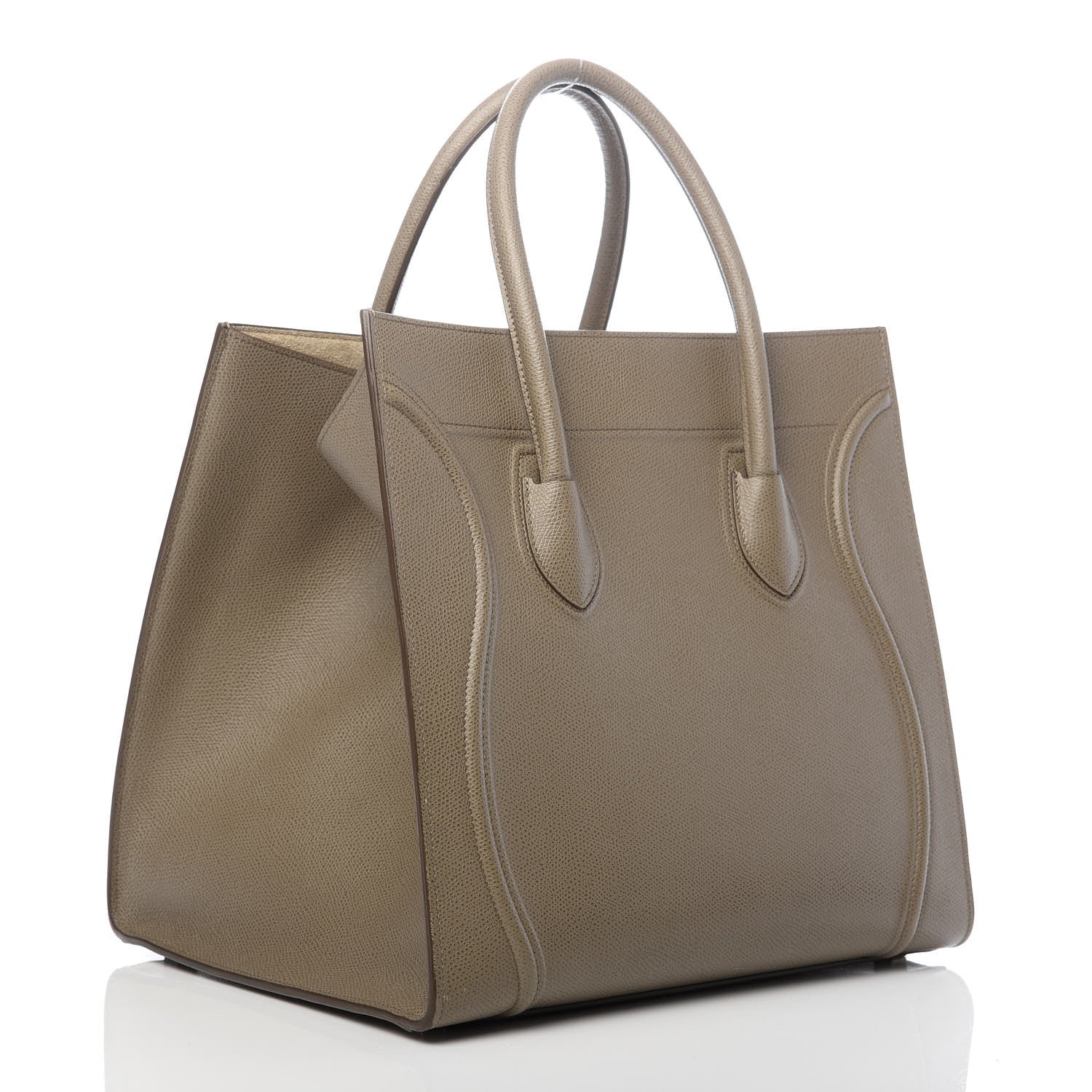 Celine Grained Calfskin Medium Phantom Luggage Taupe 3 of 10