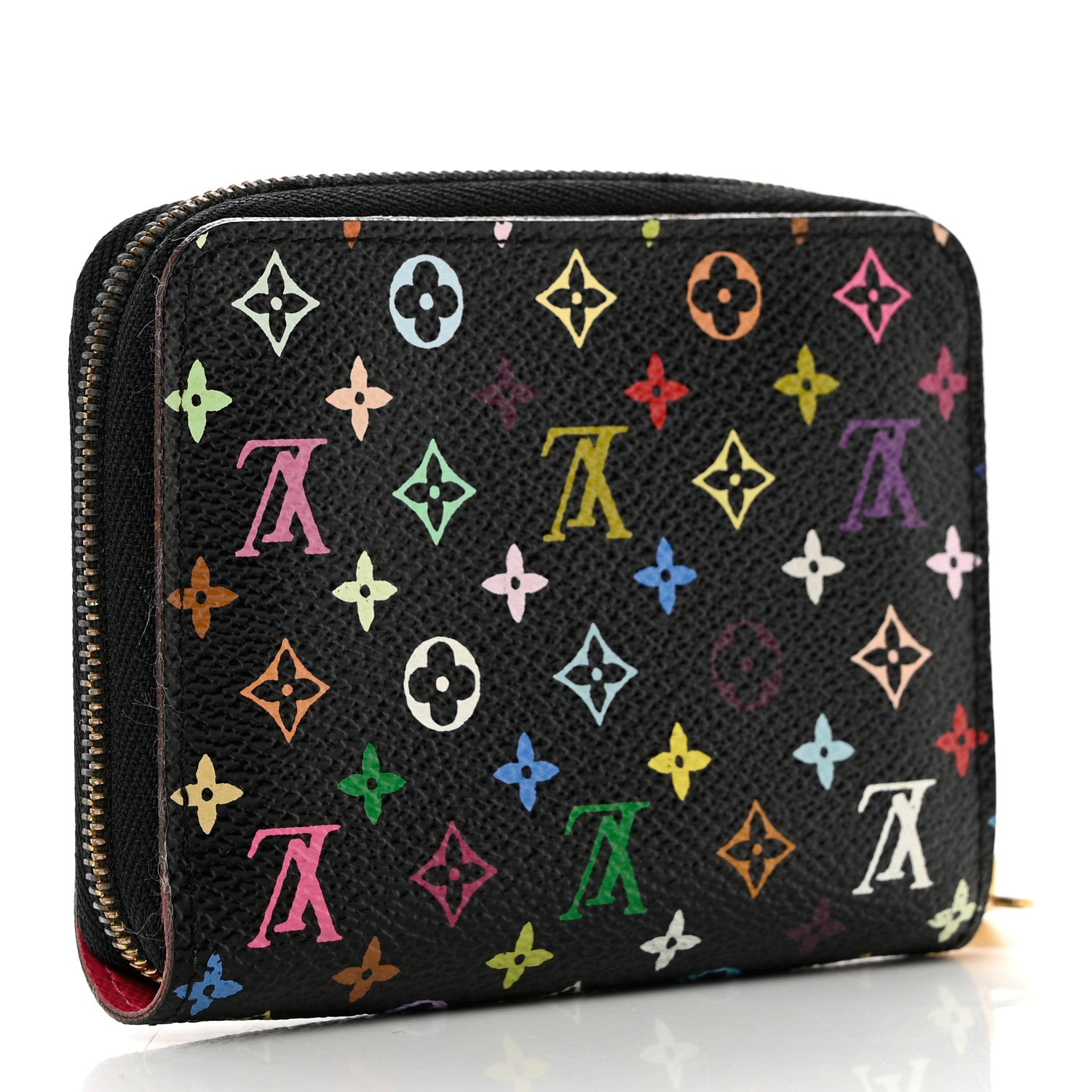 Louis Vuitton Monogram Multicolor Zippy Coin Purse Black Grenade 3 of 7