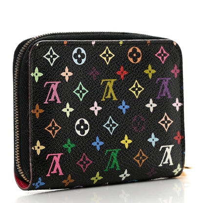Louis Vuitton Monogram Multicolor Zippy Coin Purse Black Grenade 3 of 7