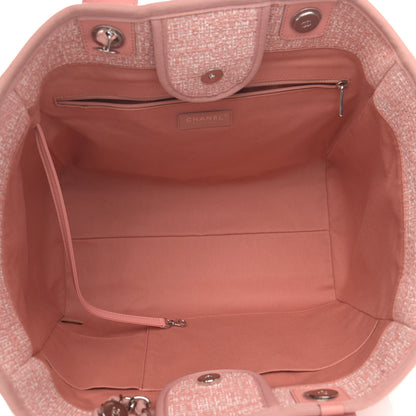 Chanel Canvas Medium Deauville Tote Pink 5 of 12