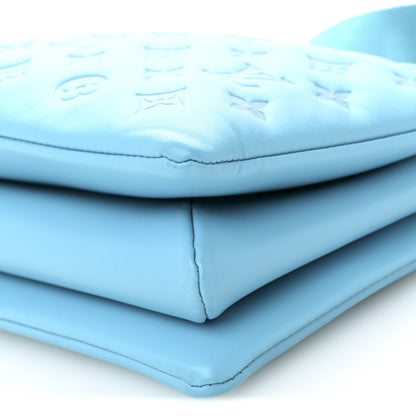 Louis Vuitton Lambskin Embossed Monogram Coussin PM Turquoise 11 of 11
