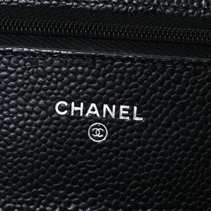Chanel Caviar Quilted Wallet on Chain WOC Black 6 of 12