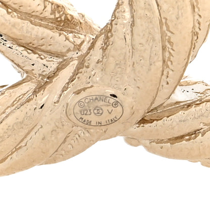 Chanel Twisted CC Brooch Light Gold 3 of 3