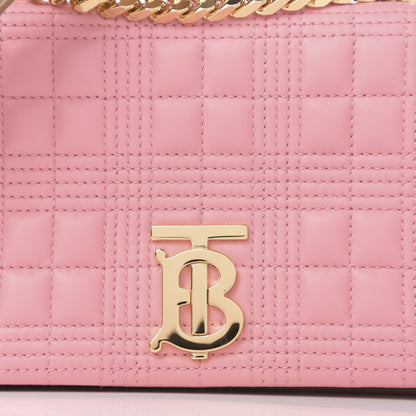 Burberry Lambskin Quilted Small Lola Bag Peony Camel 10 of 10