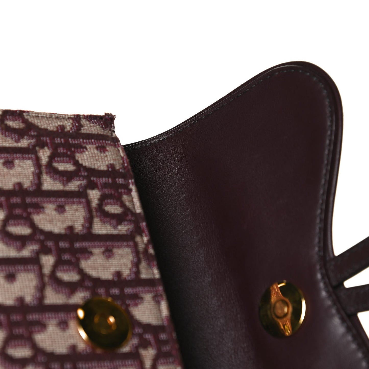 Oblique Saddle Belt Bag Bordeaux