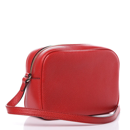 Gucci Pebbled Calfskin Small Soho Disco Bag Tabasco Red 3 of 9