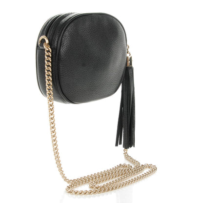 Gucci Pebbled Calfskin Mini Soho Chain Bag Black 3 of 7