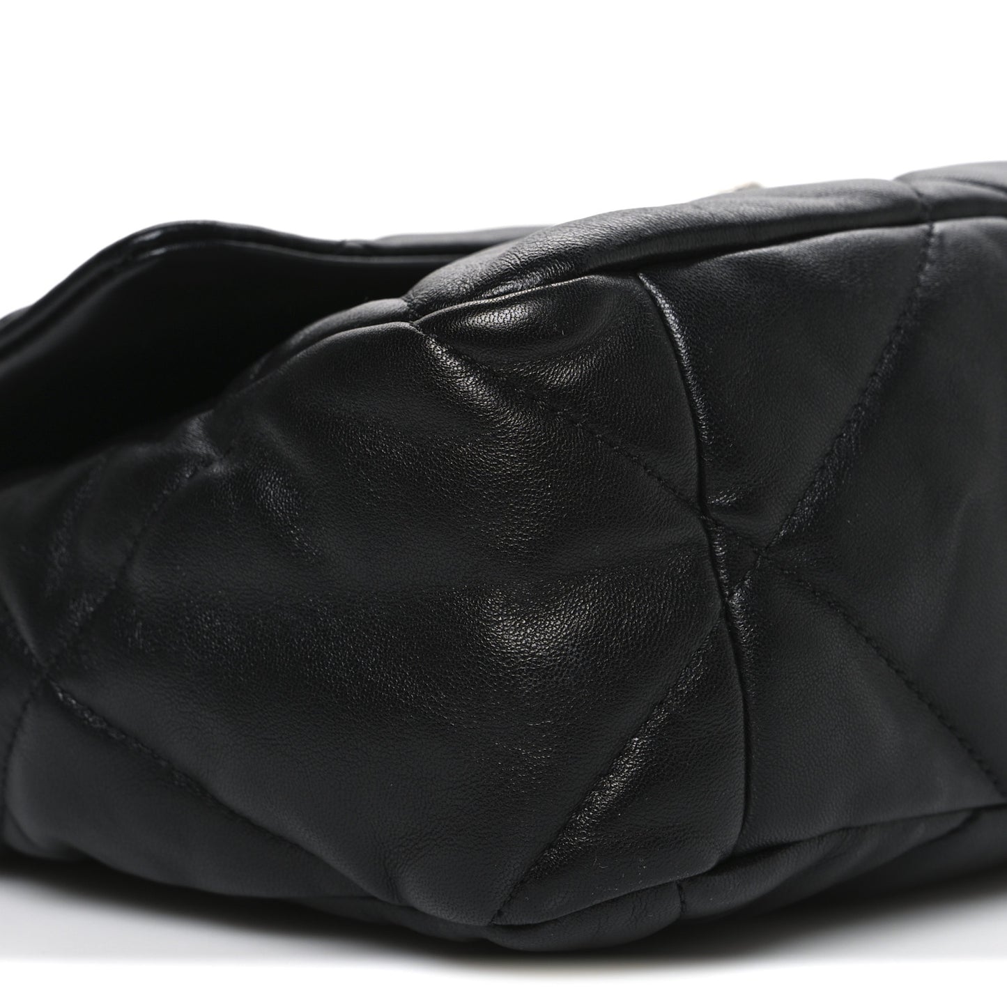 Lambskin Quilted Large Chanel 19 Flap Black