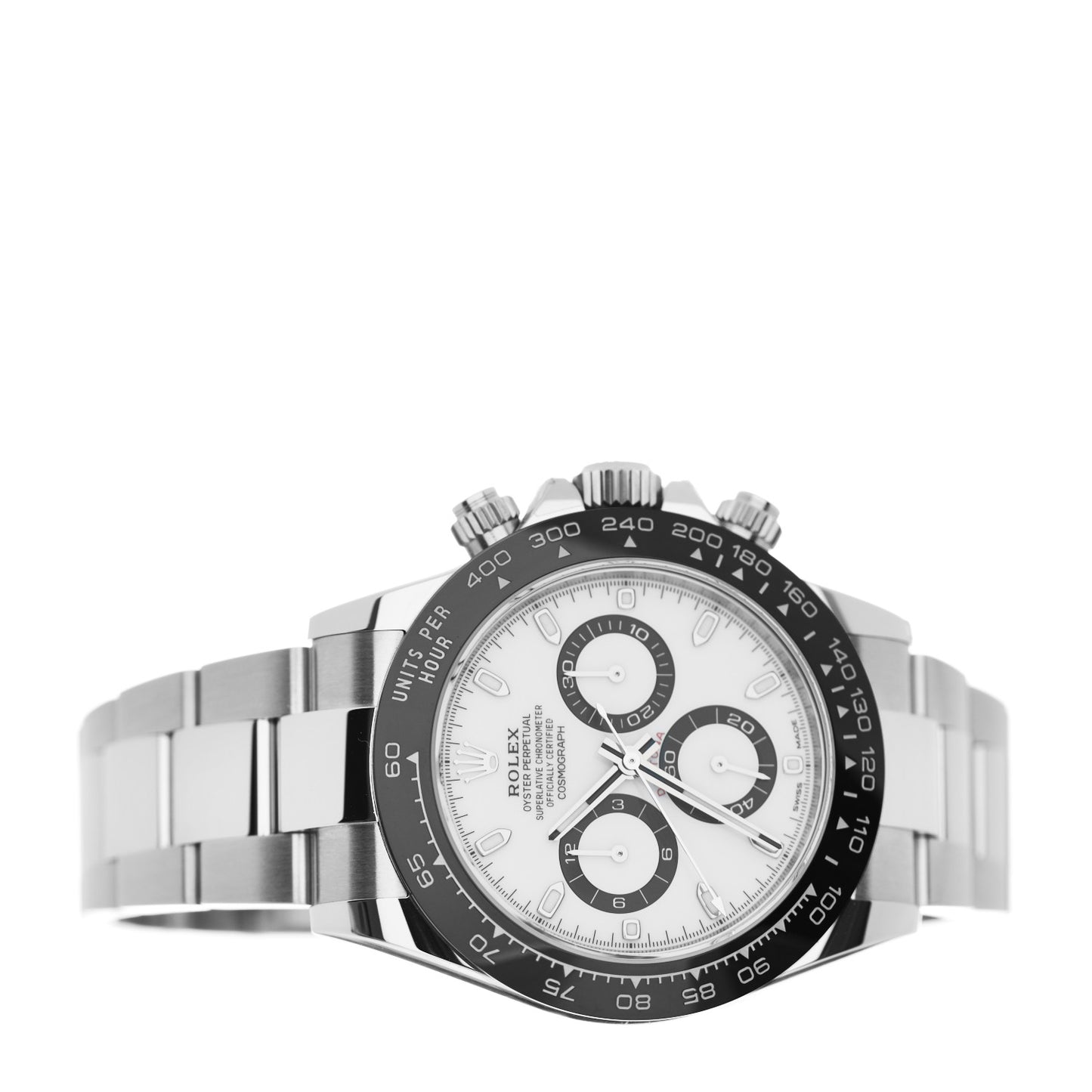 Stainless Steel 40mm Oyster Perpetual Cosmograph Daytona Panda Watch White 116500LN