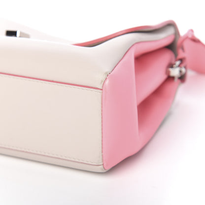 Christian Dior Calfskin Bi-Color Small Diorling Rose Candy 7 of 15