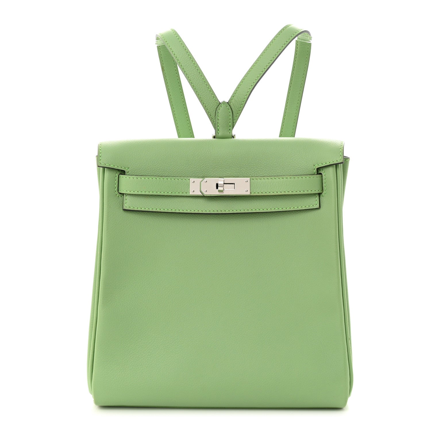 Hermes Evercolor Verso Kelly Ado Backpack Vert Criquet Bleu Pale 1 of 12
