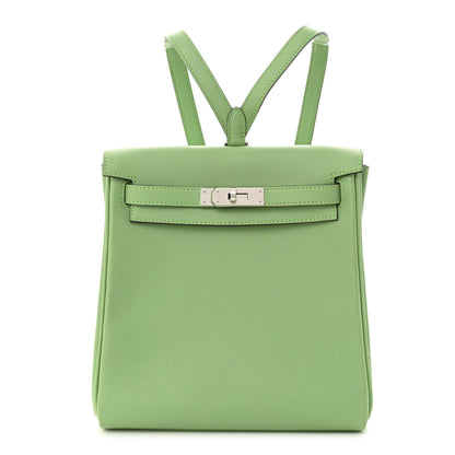 Hermes Evercolor Verso Kelly Ado Backpack Vert Criquet Bleu Pale 1 of 12