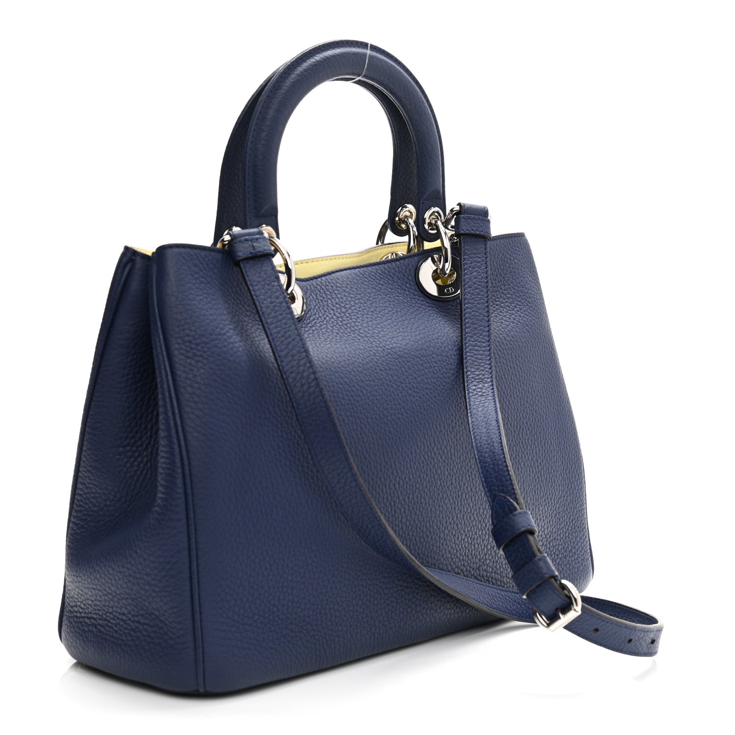 Christian Dior Bullcalf Medium Diorissimo Tote Blue 3 of 13