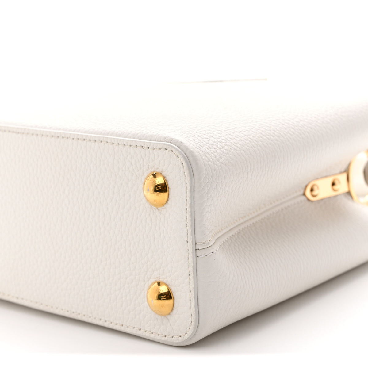 Louis Vuitton Taurillon Capucines BB Snow 9 of 9