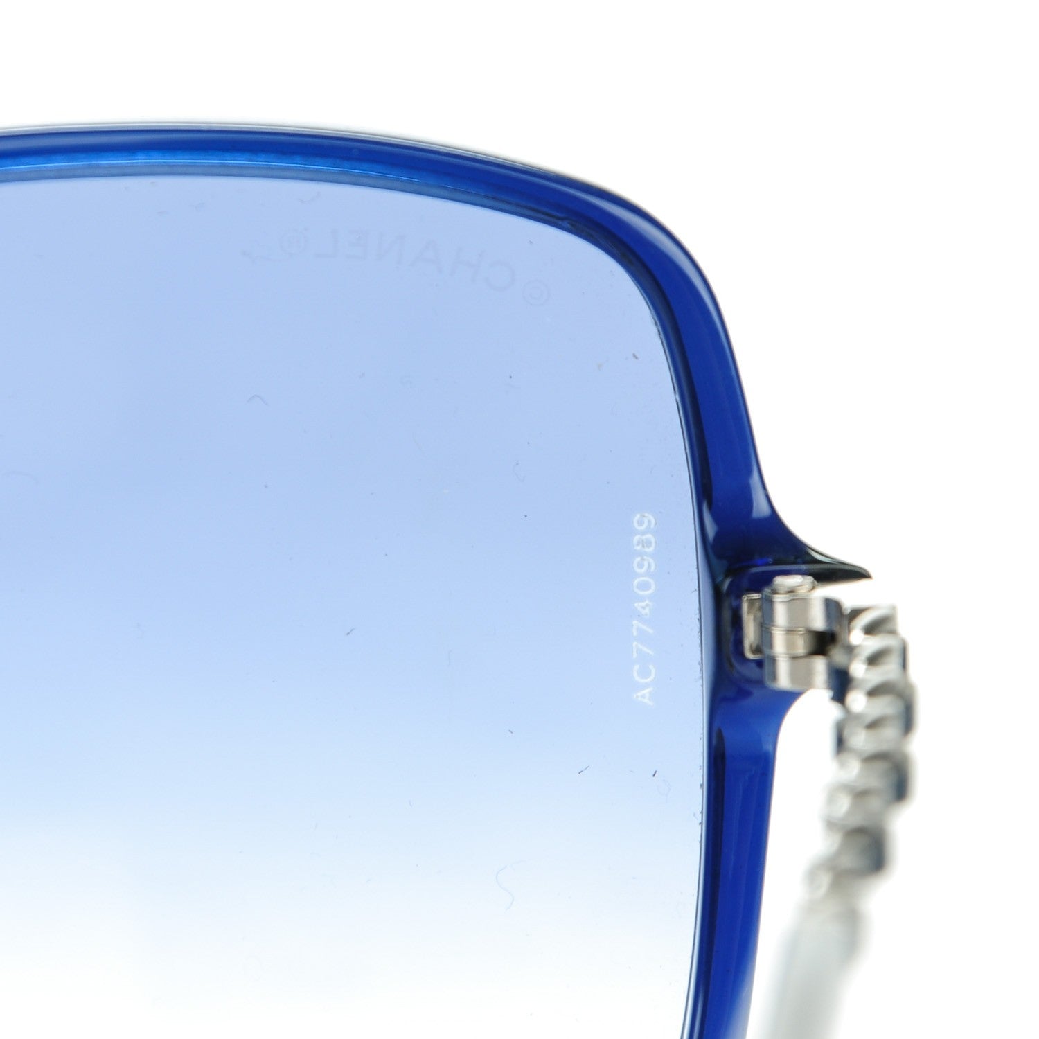 Chanel Chain Sunglasses 5210-Q Blue Silver 6 of 7