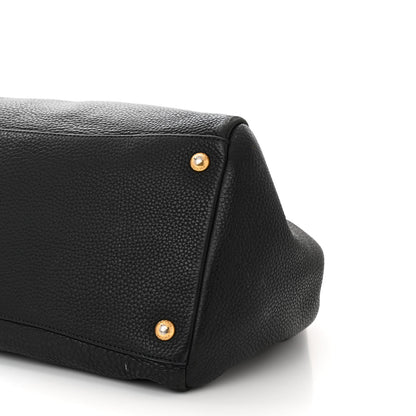Prada Vitello Daino Shopping Satchel Black 10 of 17