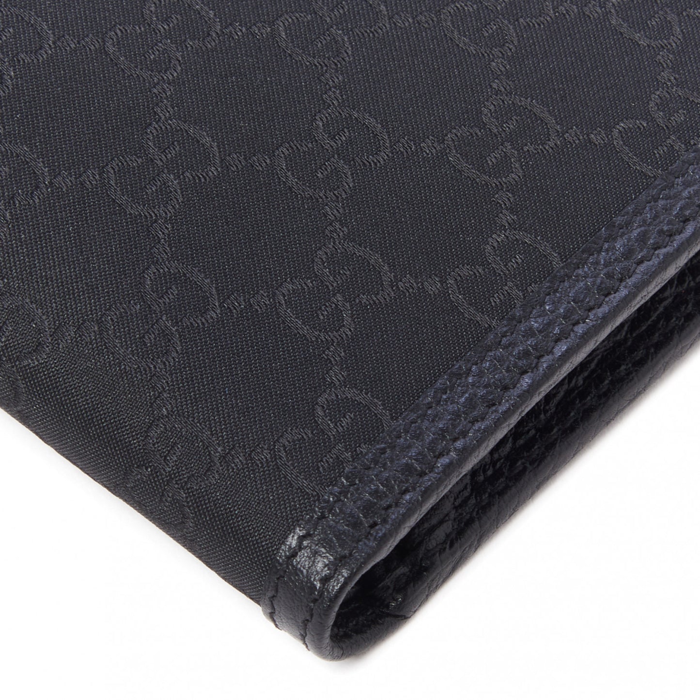 Nylon Monogram Bi-Fold Wallet Black