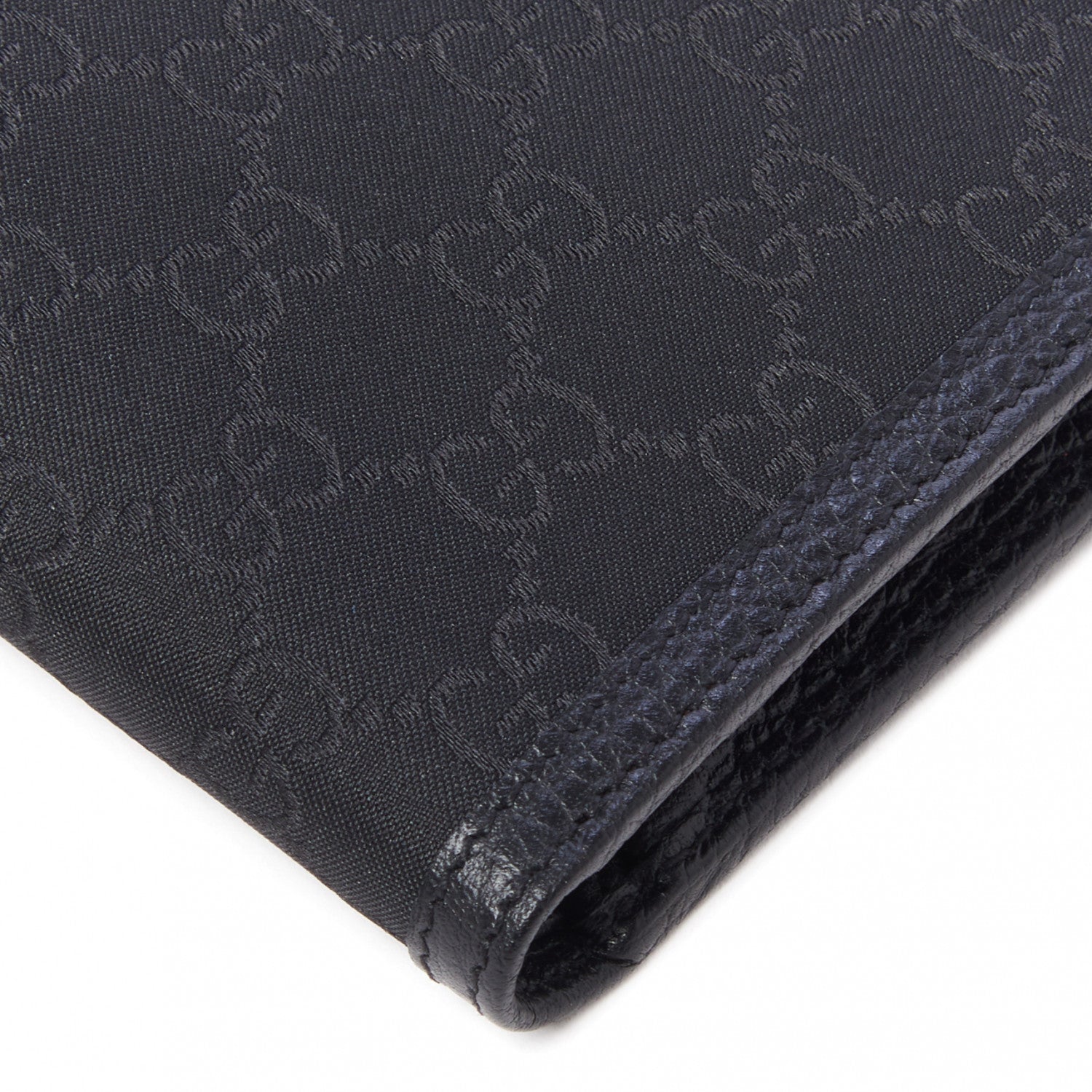 Gucci Nylon Monogram Bi-Fold Wallet Black 4 of 8