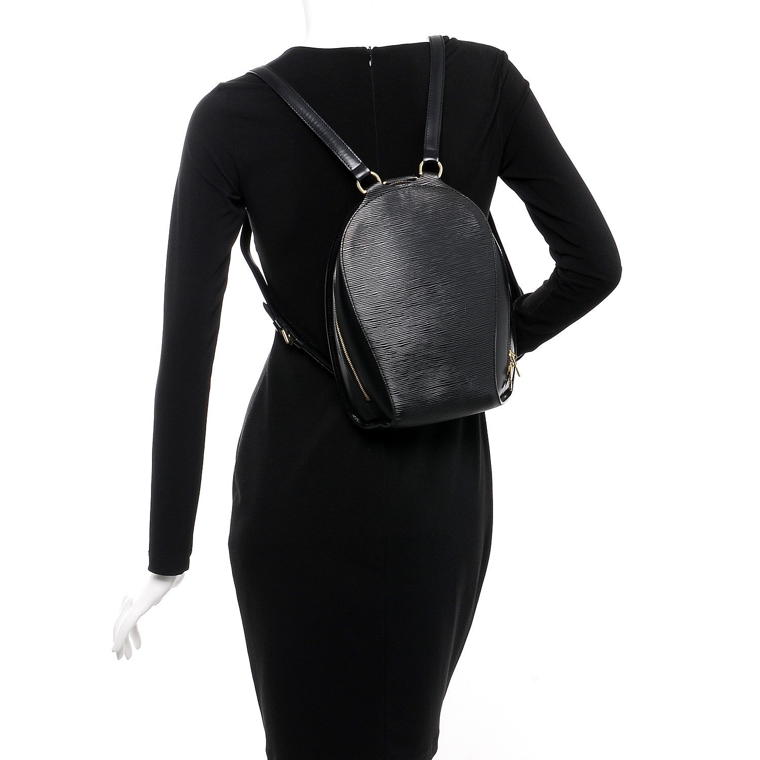 Louis Vuitton Epi Mabillon Backpack Black 2 of 11