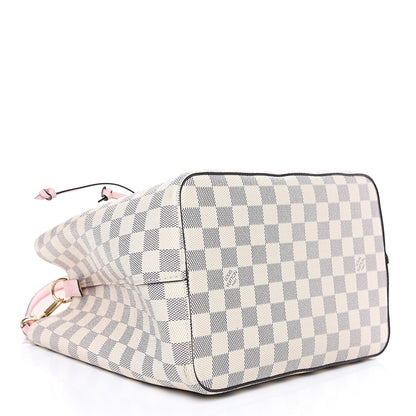 Louis Vuitton Damier Azur Neonoe MM Eau De Rose 3 of 9