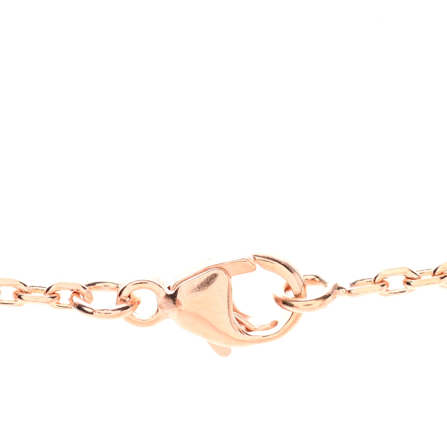 Lacquered Rose Gold Pop H Pendant Necklace Rose Dragee