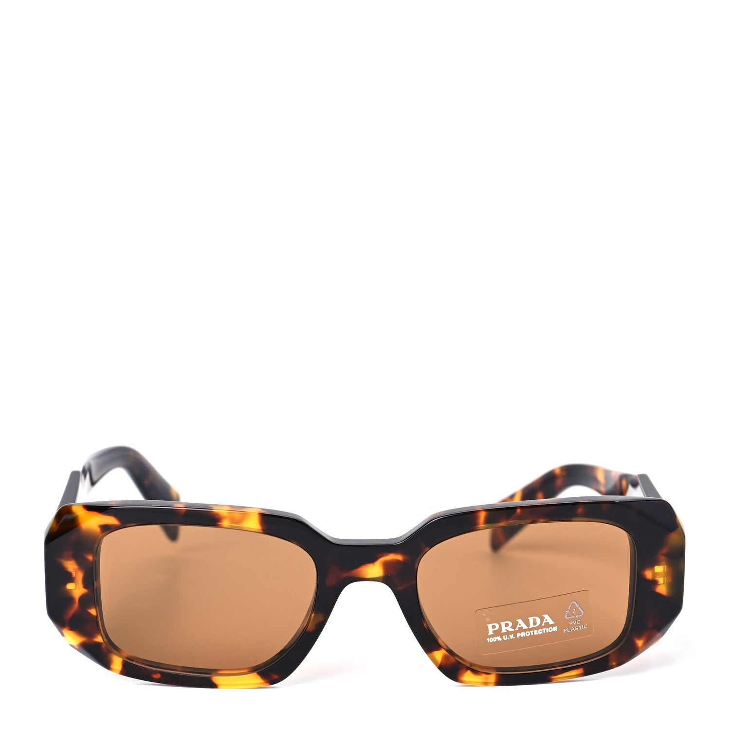 Prada Acetate Symbole Sunglasses SPR 17W Havana 2 of 6