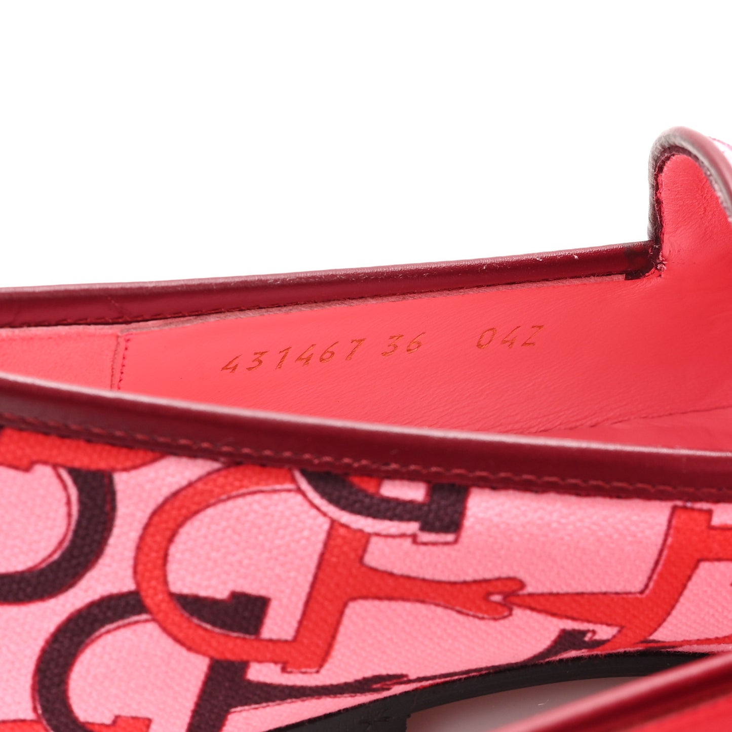 Betis Glamour Canvas Horsebit Print Womens Jordaan Loafers 36 Pink Rosso Ancora