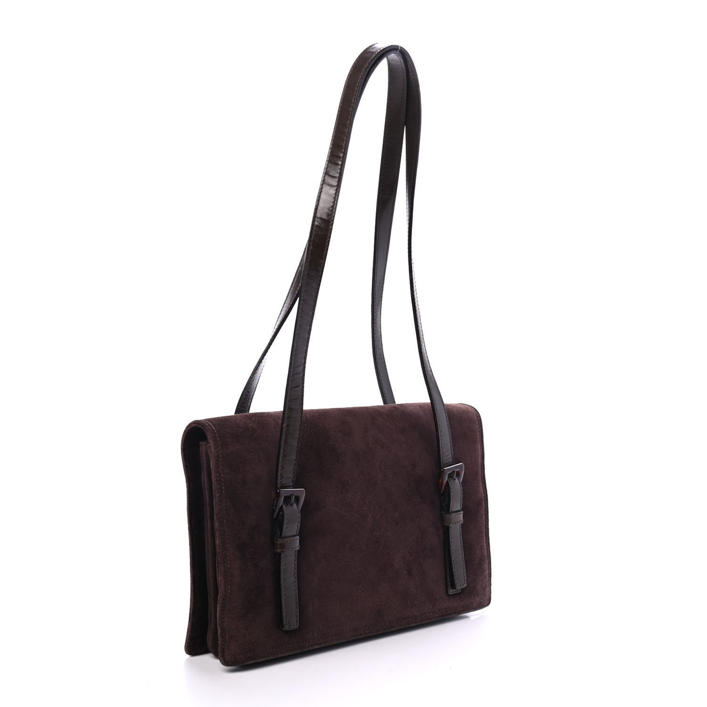 Suede Shoulder Bag Brown