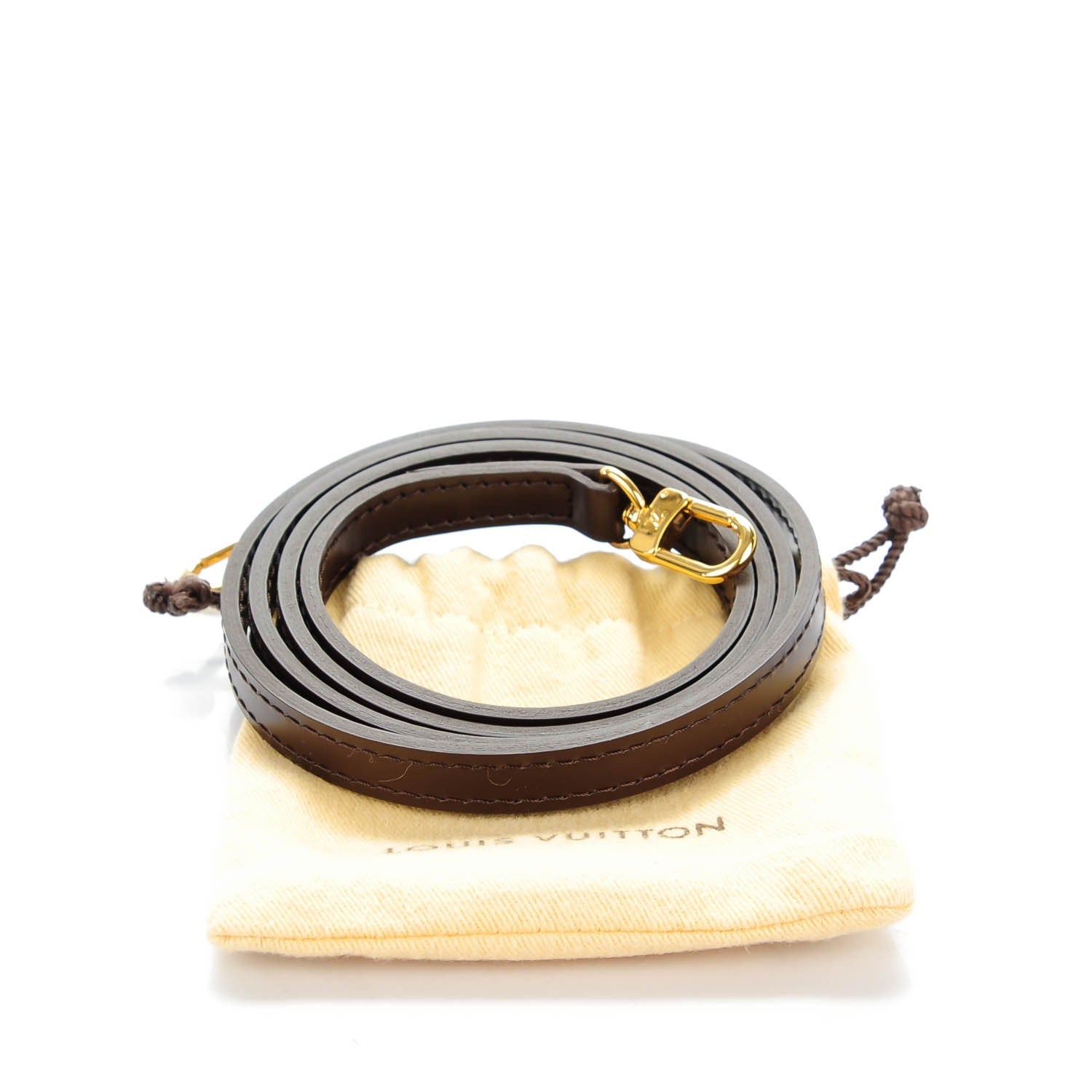 Louis Vuitton Calfskin Shoulder Strap Brown 5 of 5