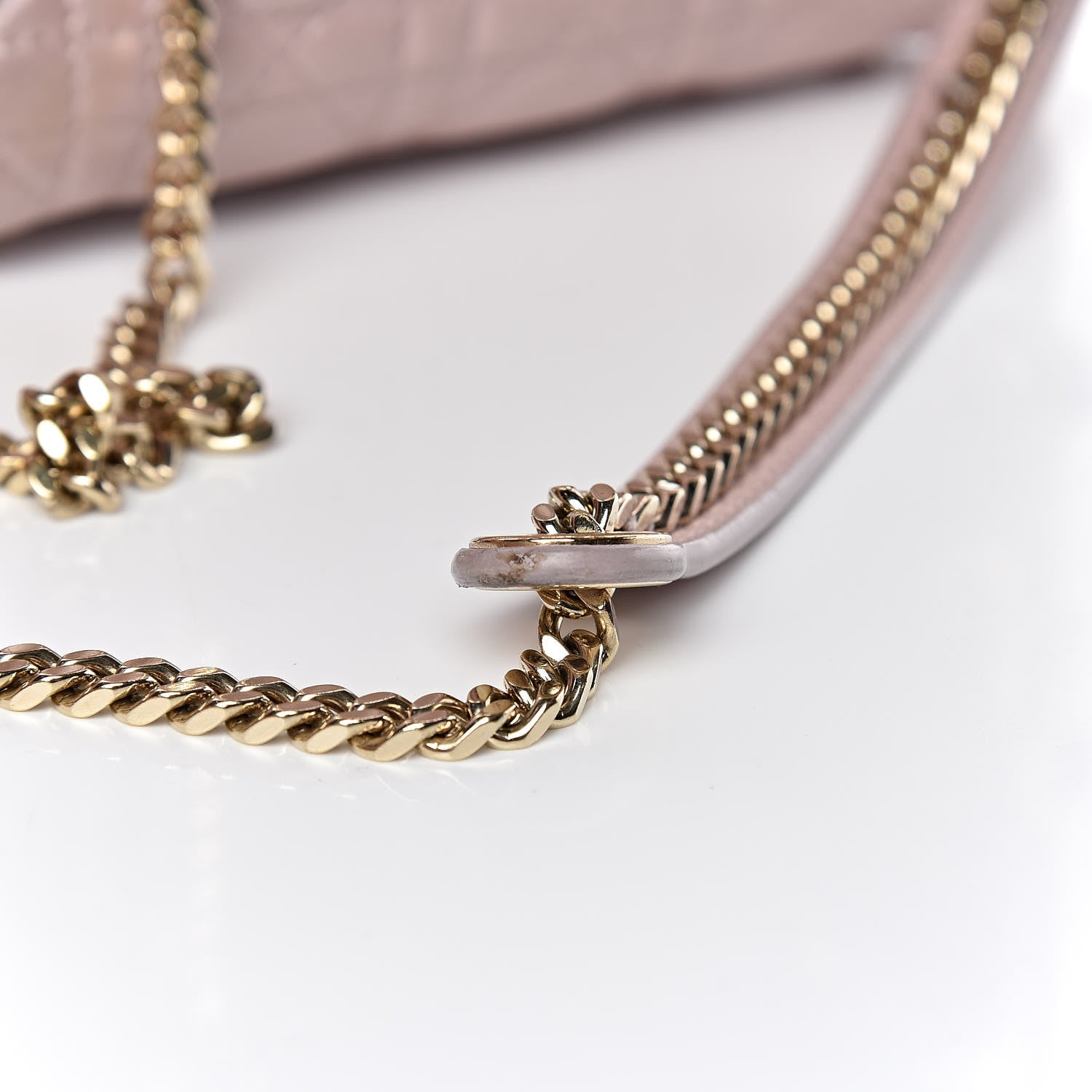 Christian Dior Metallic Lambskin Cannage Mini Lady Dior Lotus 9 of 16