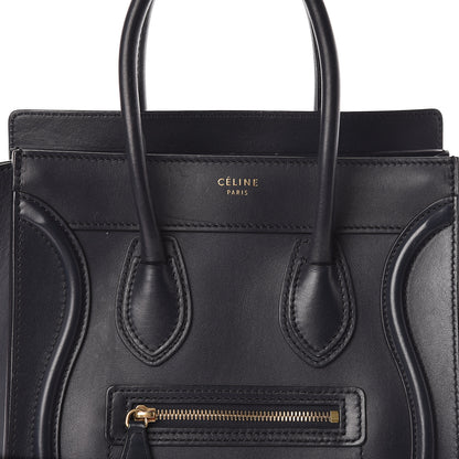 Celine Smooth Calfskin Micro Luggage Navy Blue 7 of 9