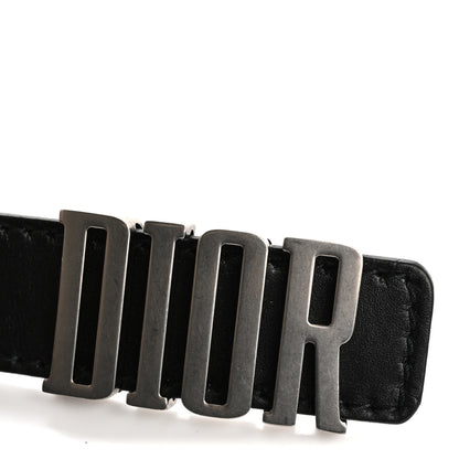 Christian Dior Calfskin D Fence Belt 80 32 Black 7 of 7