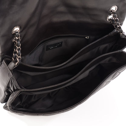 Chanel Lambskin Quilted Maxi 3 Flap Black 5 of 9