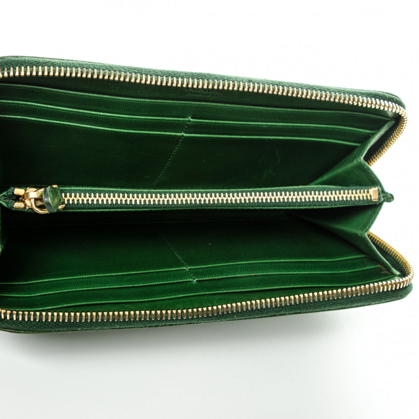 Vitello Shine Zip Around Wallet Edera