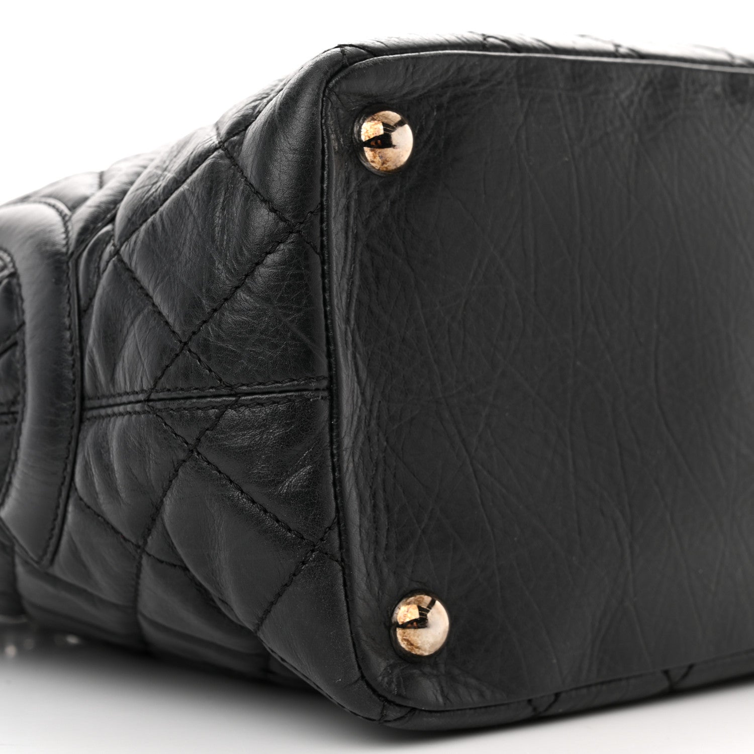 Chanel Aged Calfskin Quilted Large Cotton Club Tote Black 9 of 10