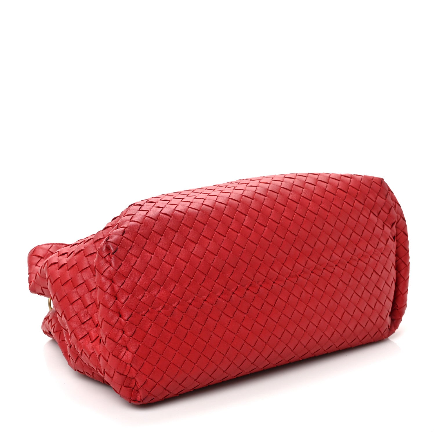 Bottega Veneta Nappa Intrecciato Medium Classic Chain Strap Tote Red 5 of 9