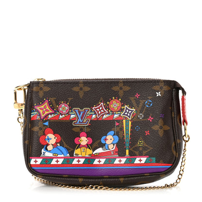 Louis Vuitton Monogram 2020 Christmas Animation Bumper Cars Mini Pochette Accessories Coquelicot 1 of 6